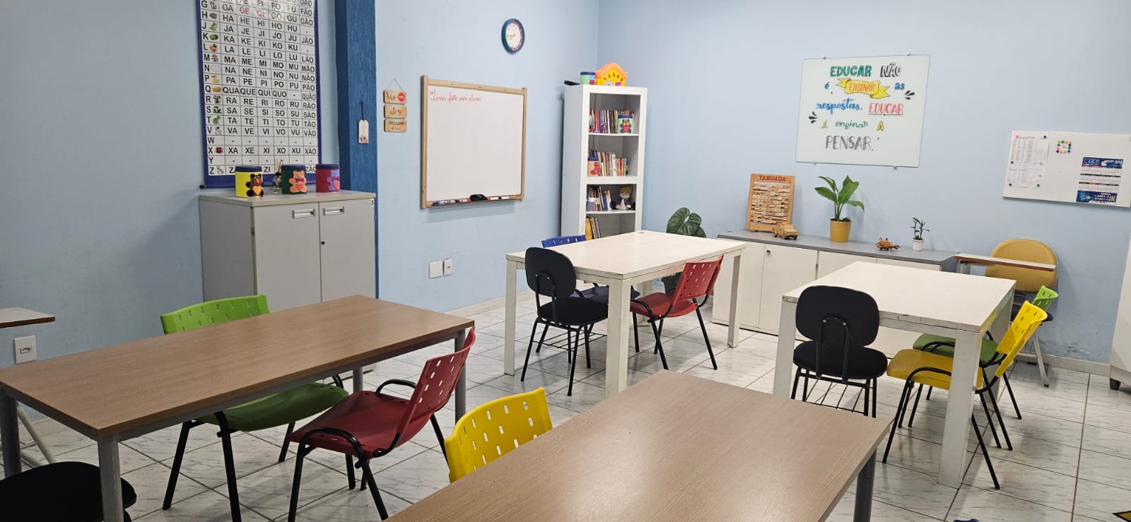 Sala de aula da Escola Elevare em Limeira SP