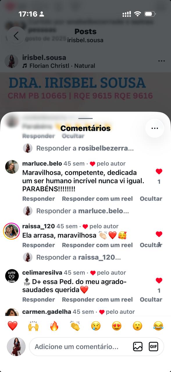Depoimento de mãe paciente Dra. Irisbel Sousa - Pediatra Integrativa João Pessoa